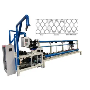 Road Protection Decorative Chain Link Wire Fence Weaving Machine