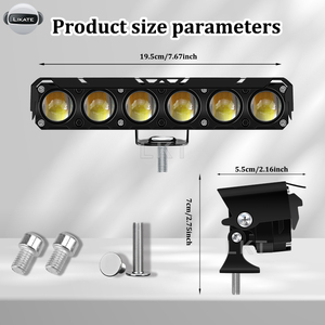 Lkt độ sáng cao 24V <span class=keywords><strong>LED</strong></span> Phụ trợ đèn pha màu vàng trắng 2 3 4 5 6 ống kính Spotlight cho xe máy xe điện bên ngoài - Product Image 5