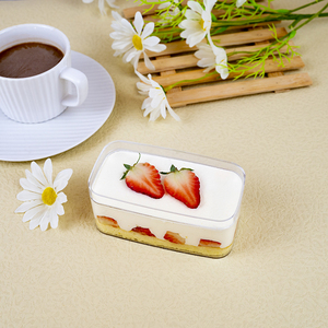 Duro di Plastica Mousse Tazza di Tiramisù Da Dessert Budino di Imballaggio Con Il Buon Prezzo