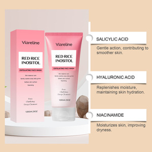 Nettoyant visage exfoliant doux OEM/ODM, nettoyage en profondeur, peau lisse, rafraîchissant, hydratant, soin du visage quotidien - Product Image 2