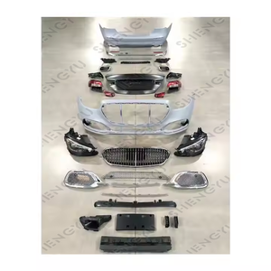 Sistema de carrocería de coche para Benz W213 2018-2020 cambio a estilo Maybach parachoques rejilla <span class=keywords><strong>maletero</strong></span> auto lámparas tubos de <span class=keywords><strong>escape</strong></span> - Product Image 1