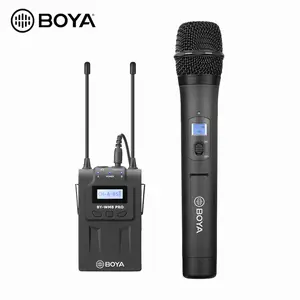 Boya BY-WM8-PRO-K3 uhf microfone de entrevista sem fio, com um receptor e um microfone duplo portátil