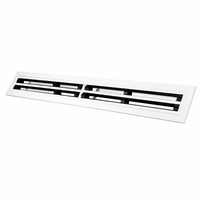 Diffuseur linéaire en aluminium extrudé de qualité supérieure LSD3595, grille d'air à motif réglable pour installations CVC haut de gamme