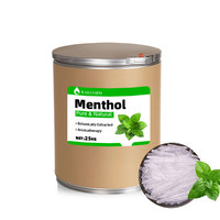 Cristaux de menthol de haute pureté, composé aromatique à la menthe pour les applications industrielles en matière de saveur et de parfum