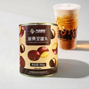 Materia prima de té de burbujas certificada Halal, barro de castañas enlatadas para té con leche Boba - Product Image 6