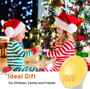 Veilleuse à LED RGB Atmosphère Réveil Lumière de Réveil pour Enfants Adultes Chambres Sommeil Musique - Product Image 5