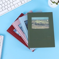 Carnet Rétro Personnalisé Artistique et Littéraire, Journal à Couverture Rigide Creuse, Couverture en Papier – Idéal pour la Lecture et la Prise de Notes des Étudiants