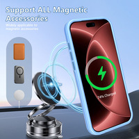 Funda Magnética 2 en 1 para Teléfono, con Protección Total y Soporte para Cámara, de TPU y PC con Tacto de Piel, para iPhone 18 17 16 15 Plus Pro Max
