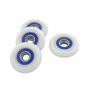 Roulettes modernes robustes à faible bruit en POM Nylon PA 696 5x25x6mm avec roulements <span class=keywords><strong>pour</strong></span> portes coulissantes et portes de garage - Product Image 3
