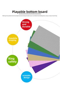 Bán buôn Sao niềm vui giáo dục Kid khối xây dựng thiết lập cơ sở tấm 16*32 ABS nhựa ASTM chứng nhận hiện đại xây dựng xây dựng - Product Image 3