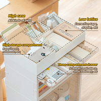 OEM/ODM Chariot de rangement rétractable et pliable avec roulettes Organisateur de livres de bureau Grand support de rangement séparé