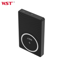 Batterie externe portable WST 10000 mAh en métal, magnétique, sans fil, avec charge rapide PD20W 15W pour téléphones, idéale pour l'extérieur - Vente en gros