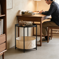 Étagère de rangement à double niveau, table basse, table d'appoint, table basse simple, table d'extrémité