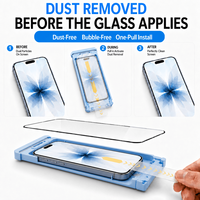 Protection d'écran personnalisée 9H haute transparence en verre trempé robuste pour iPhone 16 15 17 Pro Max