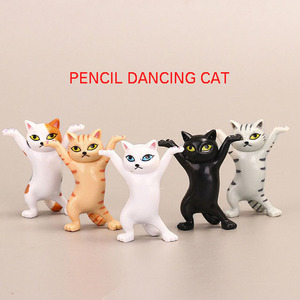 Creativo portalápices de gato ataúd de gatos bailarines Figuritas de gato bailarín Soporte de auriculares para AirPods 1/2/3 - Product Image 3