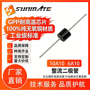 Diodo Rectificador SUNMATE 1000V 6A10, Paquete R-6, Alta Corriente, Alta Potencia, Carburo de Silicio Schottky, Individual, para Iluminación y Electrónica - Product Image 3