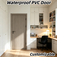Charnière sans perçage en PVC pour porte intérieure, résistante à l'humidité et aux rayures, taille personnalisée pour projets résidentiels, villas et chambres d'hôtes
