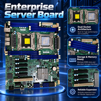 Untuk Supermicro X9DRL 3F jika Y101B Dual LGA2011 Server Motherboard Chipset C606 8 Slot DIMM DDR3 IPMI 2.0 Original Bekas