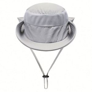 <b>Men</b> Women Summer Outdoor Fisherman Uv Resistant Wide Brim <b>Sun</b> Bucket <b>Hat</b> Tiene Heeft Breathable Hiking and Fishing <b>Hats</b> - Product Image 4