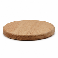 Sous-verres ronds en bois de hêtre de 10 cm, vierges pour gravure laser personnalisée, vente en gros, sous-verres personnalisés pour événements et cadeaux de pendaison de crémaillère