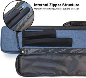 Muestra Gratis de Bolsa para Taco de Billar, Bolsa Portátil para Taco de Billar con Múltiples Bolsillos para 4 Culatas y 5 Flechas, Bolsa de Transporte para Taco de Billar - Product Image 6