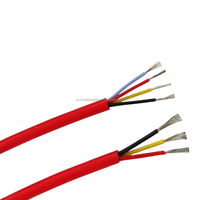 Cable de alimentación de 2/3/4 núcleos de cobre estañado Tamaños resistente a altas temperaturas de silicona suave especial 0,3/0,5/1/1.5/2.5/4 cuadrado"