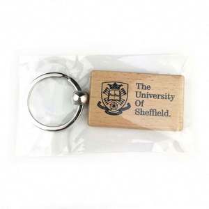 Porte-clés en bois personnalisé avec logo imprimé et nom gravé, porte-clés et mousquetons promotionnels vierges - Product Image 5