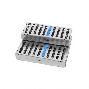 5 PCS Plateau de stérilisation dentaire allemand pour autoclave, 10 instruments, en acier inoxydable, pour instruments chirurgicaux manuels - Product Image 3