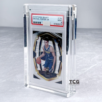 Étui en acrylique pour carte gradée TCG, compatible avec la carte Topps Chrome Gold Refractor LeBron James 2025, étui magnétique en acrylique pour affichage de carte gradée PSA