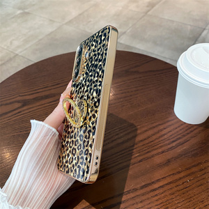 Funda Protectora de Lujo para Teléfono Móvil con Estampado de Leopardo y Baño de Oro, para Samsung Galaxy A57 A56 A55 A54, con Anillo de Agarre y Soporte - Product Image 4