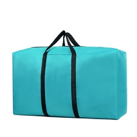 Sac à bagages de grande capacité en tissu Oxford unisexe, emballage renforcé de couleur pure, cosmétiques pour la rentrée scolaire et les vacances