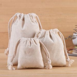 Custom Logo High Quality Recyclable Cotton <b>Drawstring</b> <b>Pouch</b> Eco-Friendly Screen Printing Storage Bag Craft Gift Candle Stickers - Product Image 5