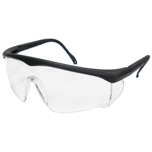 CE EN166 UKCA Dust Block Safety Goggles Nylon Half Frame Clear Lens for Metal Polishing Processing Workshop - Product Image 1