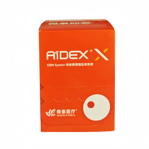 ระบบตรวจวัดระดับน้ำตาลอย่างต่อเนื่อง Aidex X <span class=keywords><strong>CGM</strong></span> ติดตามระดับน้ำตาลแบบเรียลไทม์ ใช้งานร่วมกับ Android และ IOS สำหรับการดูแลโรคเบาหวานประจำวัน - Product Image 1