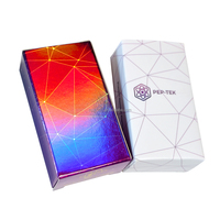 Autocollants holographiques étanches personnalisés avec logo de marque BL-007, impression 3ml, étiquettes pour flacons 3ml et 10ml, et boîte en papier