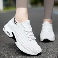 Chaussures à enfiler pour femmes, toutes saisons, respirantes, en maille tricotée, avec amorti et légèreté, confortables