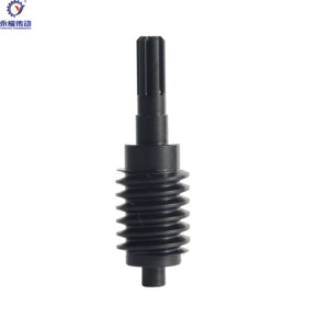 Eje sin fin derecho personalizado para reductor de engranajes sin fin G21, aplicación de mecanizado y rectificado OEM, ángulo de presión 20 - Product Image 2