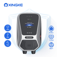 Borne de recharge murale AC pour véhicules électriques 7 kW, protection sécurisée, compacte pour maison et garage