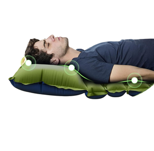 Ultralight <b>Waterproof</b> Inflatable Air Mattress Portable TPU Camping Sleeping <b>Pad</b> with Built in Foot Pump - Product Image 3