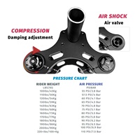 Fourche avant à suspension pneumatique pour vélo électrique MONORIM, compatible avec les vélos électriques DYU D3+/D3F.