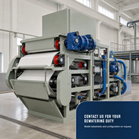 Presse à filtre à bande pour le traitement des eaux usées et la déshydratation des boues de dragage fluvial avec récupération de minéraux fins