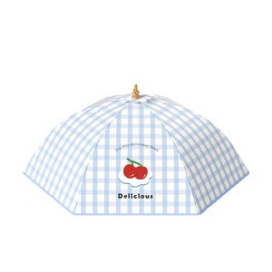 Foldable Food Cover Checkered Design Kitchen Table Dust Cover For Leftovers Disposable Use - Product Image 2