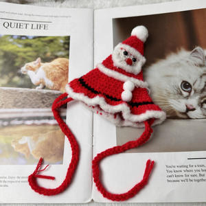 Pañuelo de Punto con Gancho de Cuero para Mascotas, Gatos y Perros, Diadema Navideña, Duradera y Ecológica de Fábrica para <span class=keywords><strong>Chihuahua</strong></span> y American Shorthair - Product Image 6