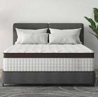 Matelas Queen Size en Latex à 7 Zones avec Ressorts Ensachés, Matelas Hybride Double King en Mousse à Mémoire de Forme, Luxe Hôtelier en Chine