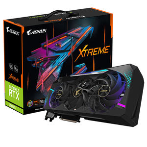 <span class=keywords><strong>GIGABYTE</strong></span> AORUS <span class=keywords><strong>RTX</strong></span> <span class=keywords><strong>3080TI</strong></span> XTREME 12G Carte graphique de jeu d'occasion avec mémoire GDDR6X NVIDI,A Ampere Streaming Multi Processors - Product Image 1