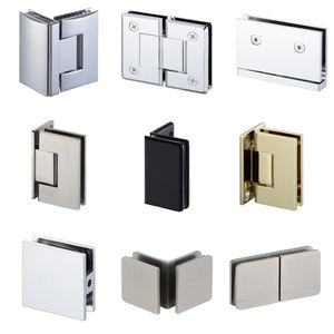 مفصلة حائطية لباب دش زجاجي بدون إطار، بزاوية 90 درجة، من النحاس الأسود غير اللامع - Product Image 6