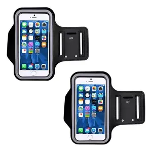 Étui de protection en néoprène pour smartphone, bracelet de sport réglable avec fermeture auto-agrippante, accessoire unisexe pour la course et la gym - Product Image 3