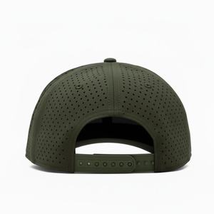 Gorra de Béisbol Deportiva Impermeable con 5 Paneles, Logotipo Personalizado OEM, Corte Láser, Parche de Goma, Cierre a Presión - Product Image 4