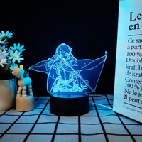 Projecteur d'Anime Personnalisé, Veilleuse Anime, Décoration de Chambre, Effet Visuel Holographique 3D, Veilleuse