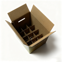Boîte en carton personnalisée pour boissons et boissons gazeuses, 12 compartiments
